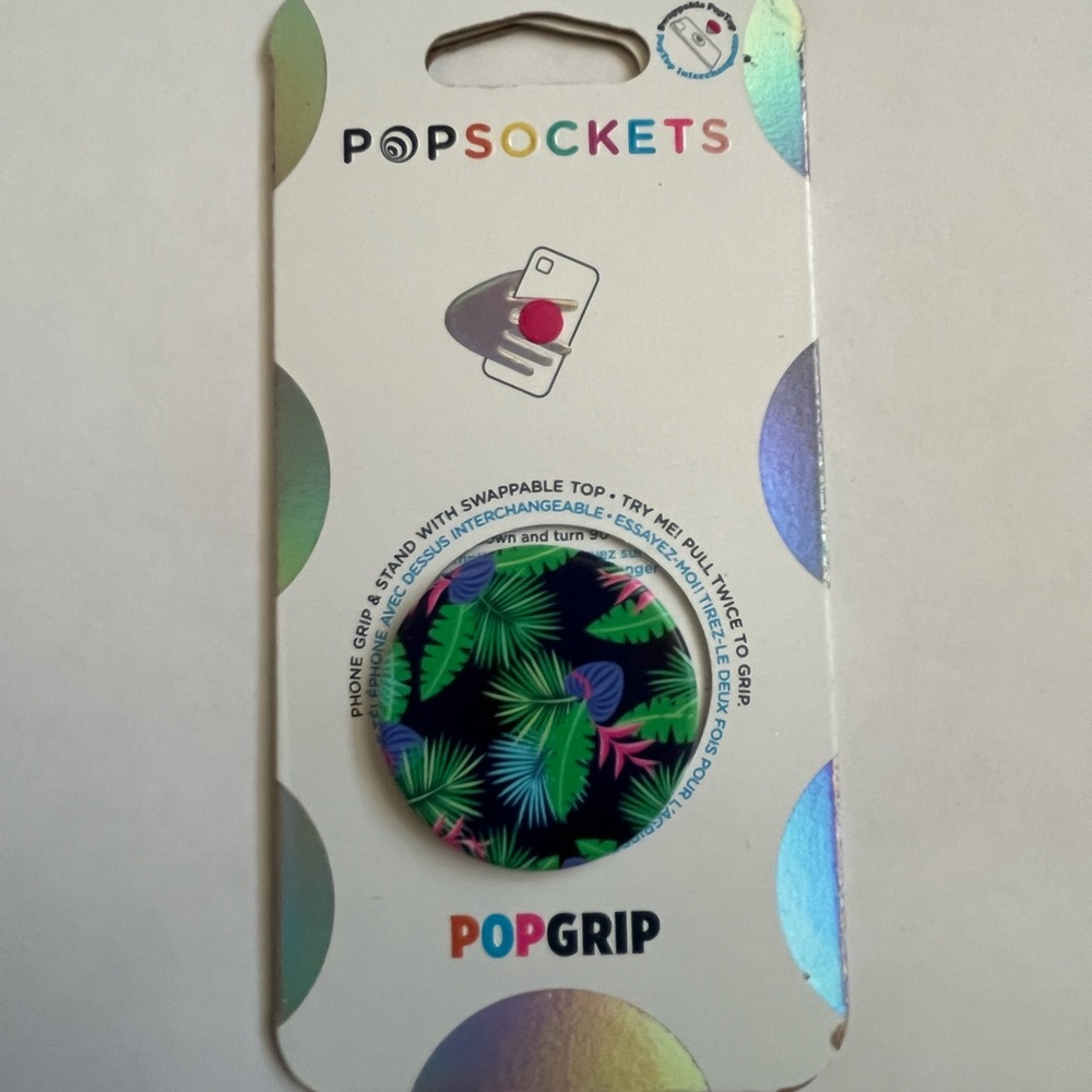 Popsocket PopGrip Miami Nights Palm Print